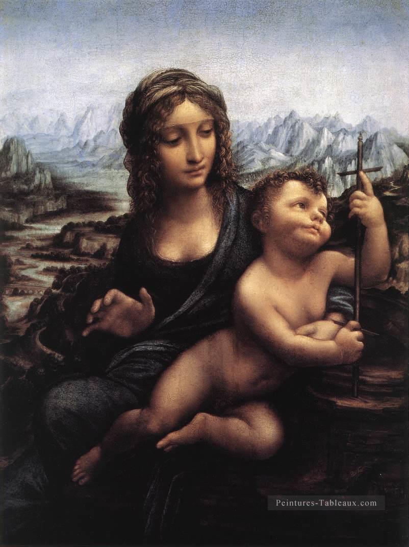 Madonna avec le Yarnwinder après 1510 Léonard de Vinci Peintures à l'huile